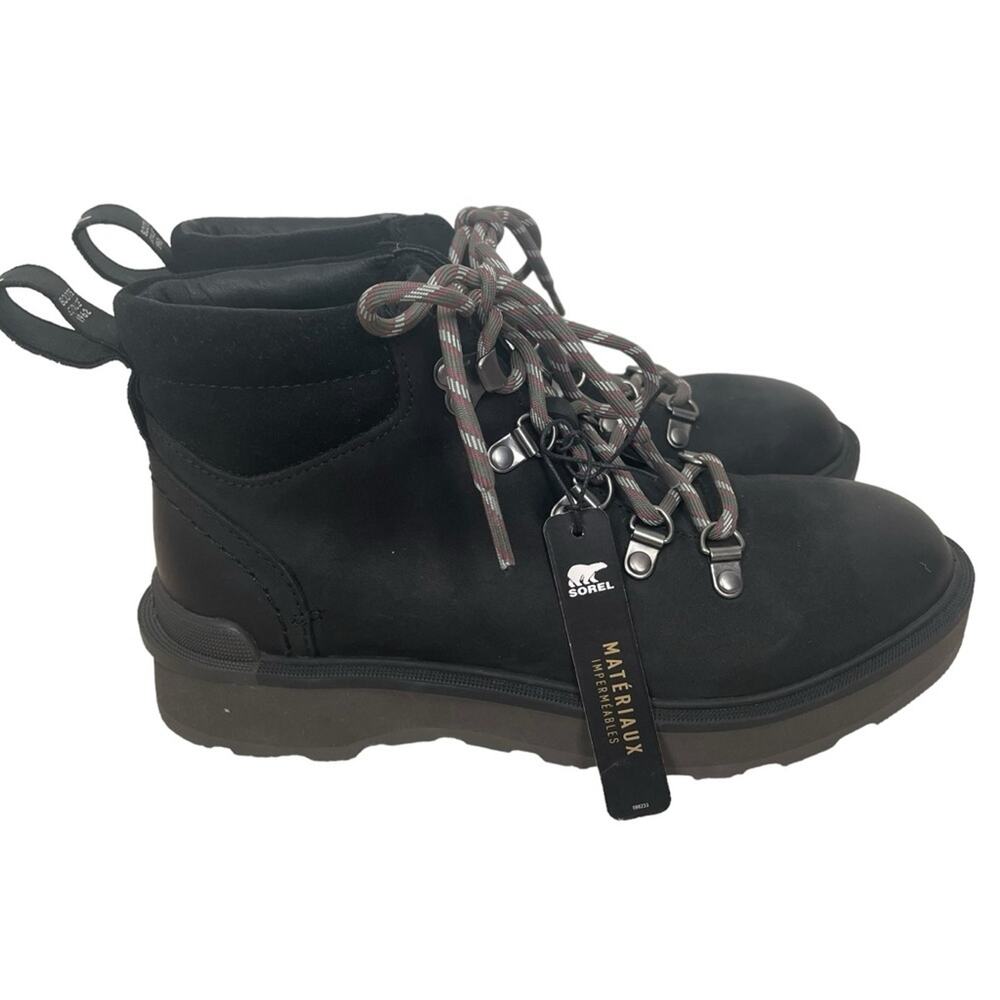 Sorel Black Hi-Line Hiker Boot Size 6 NWT